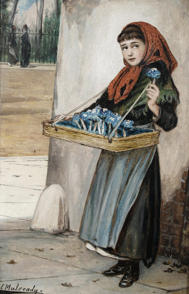 Et øye for en forventet kjøper av Augustus Edwin Mulready