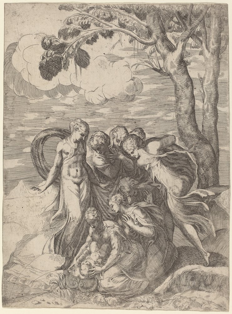 Funnet av Moses, 1540-årene. av Battista del Moro
