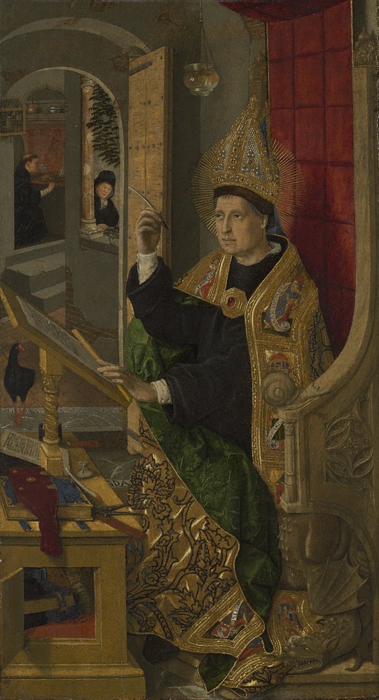 Saint Augustine, 1477-85 av Bermejo