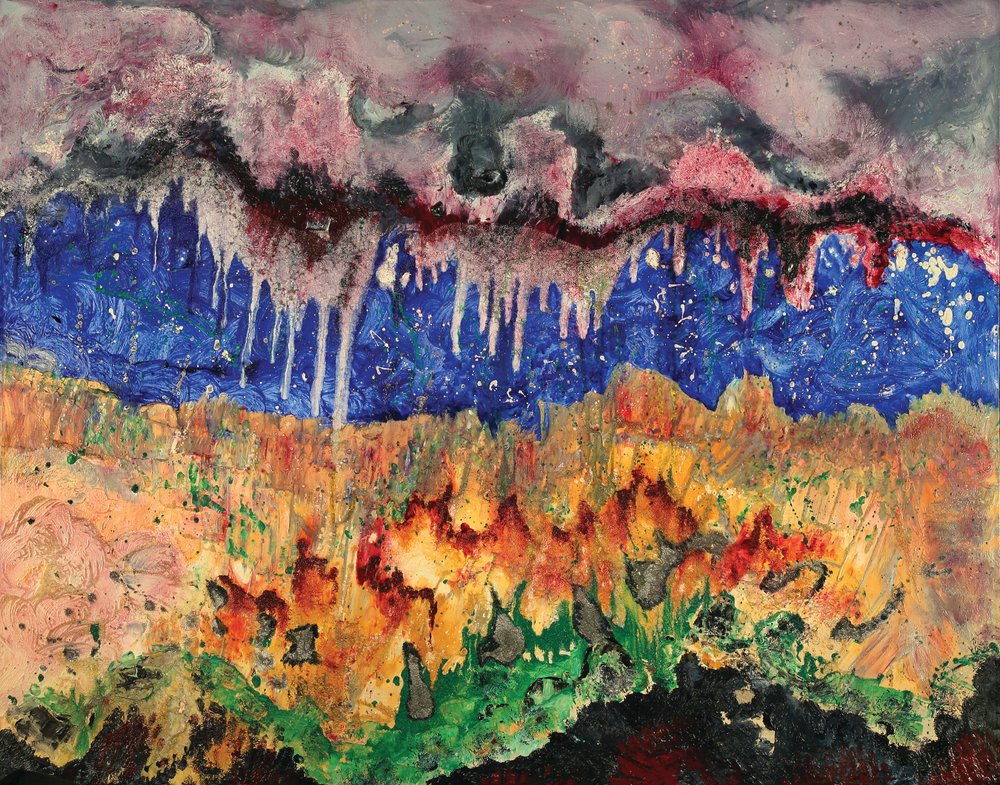 Hjertegrotte, 2006 (olje på lerret) av Carolyn Mary Kleefeld