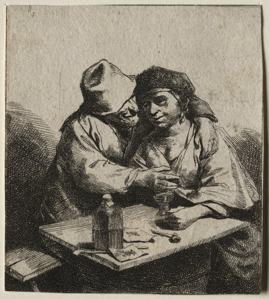 Det amorøse paret. av Cornelis Pietersz Bega