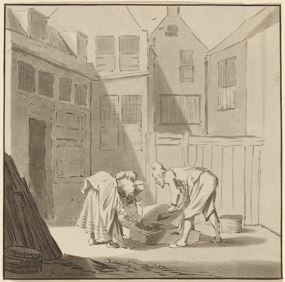 Hog Slaughters av Cornelis Ploos van Amstel