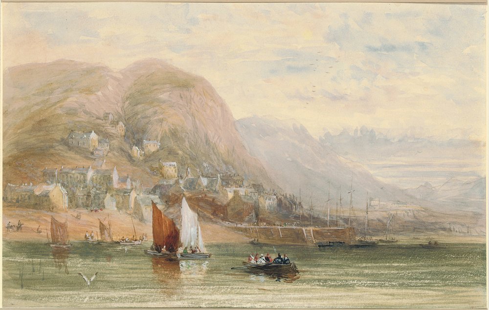 Utsikt over Barmouth, Nord-Wales av David Cox