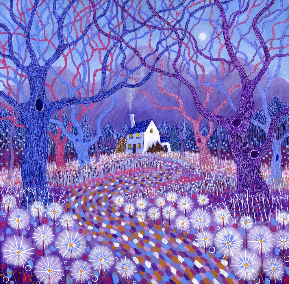 Retreaten, 2014 (akryl på lerret) av David Newton