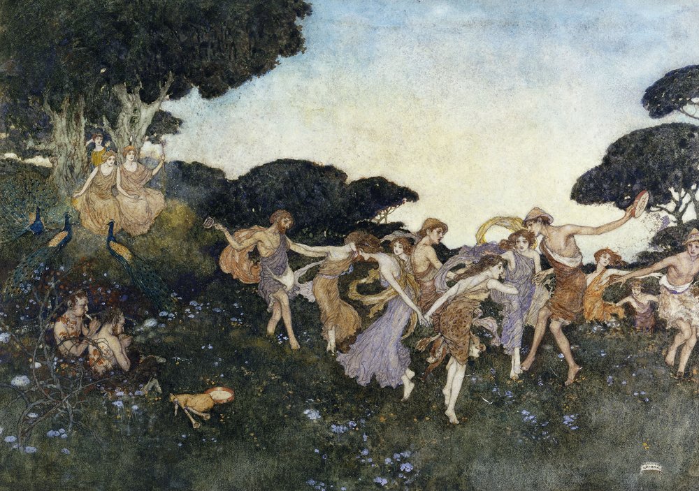 Scene fra Stormen av Edmund Dulac