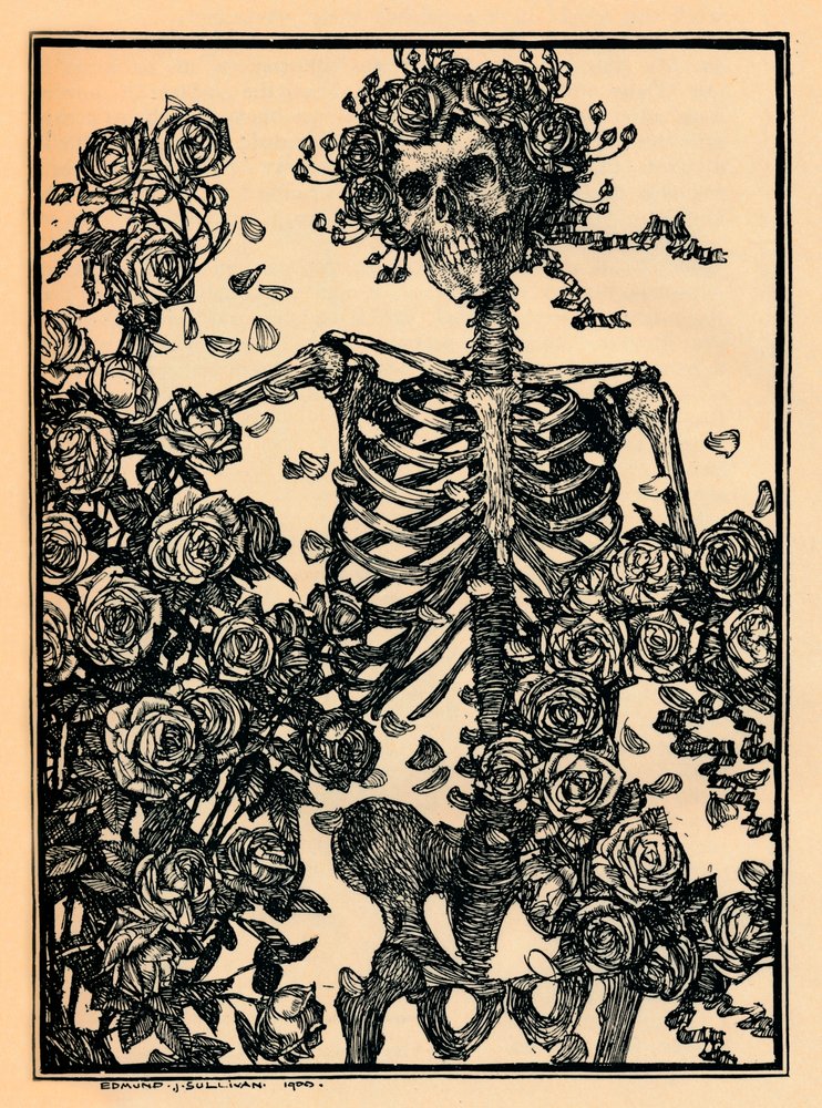 Illustrasjon for The Rubaiyat of Omar Khayyam, 1900 av Edmund Joseph Sullivan