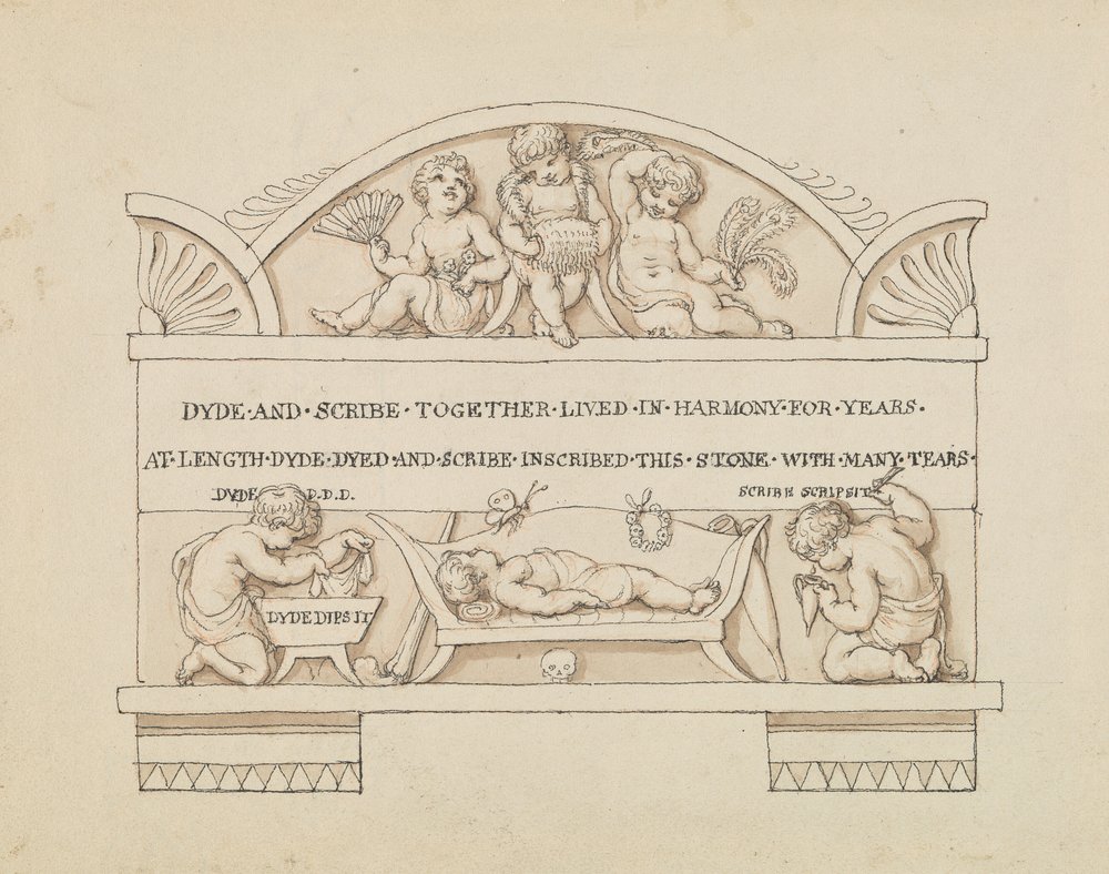 Design for Monument to Dyde and Scribe | Kunstrykk