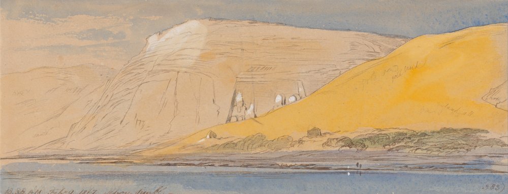 Abu Simbel, kl. 10:30, 9. februar 1867 (383) av Edward Lear
