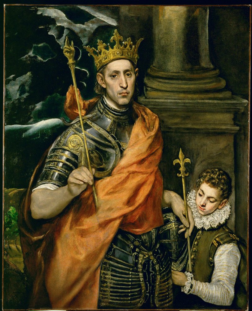 Saint Louis, konge av Frankrike, og en pagegutt - Saint Louis, konge av Frankrike, og en pagegutt … av El (1541-1614) Greco
