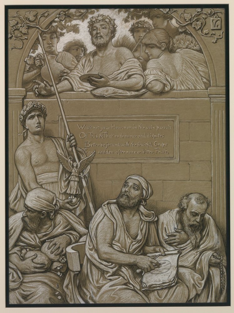 (Illustrasjon til Omar Khayyáms Rubáiyát) Frontispis av Elihu Vedder
