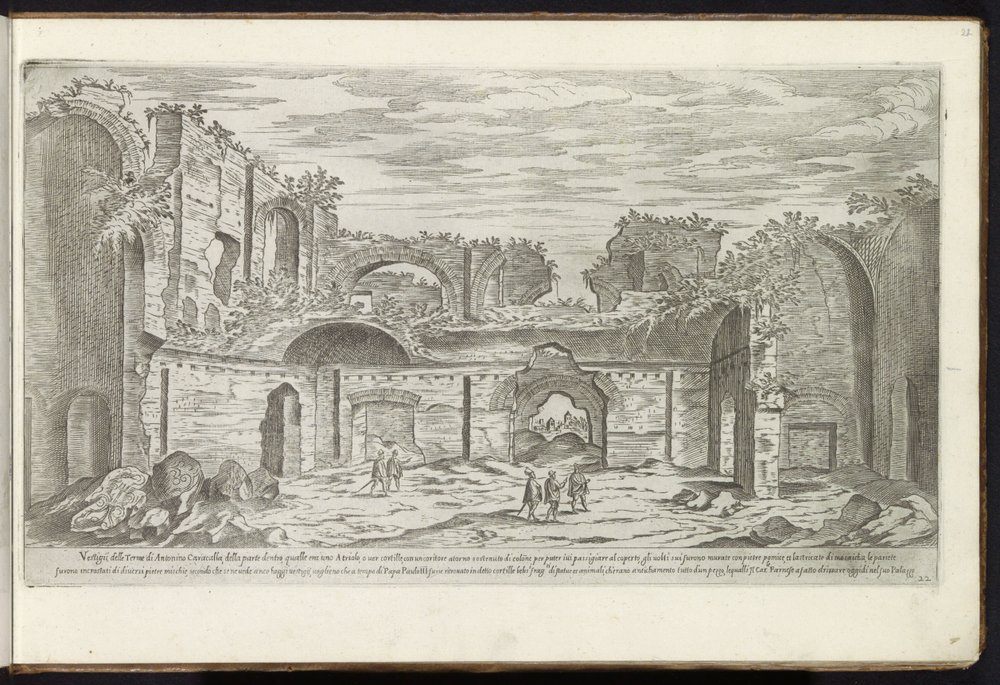 Ruïnes van de Thermen van Caracalla te Rome Bouwwerken uit de oudheid (series title) I vestigi dell