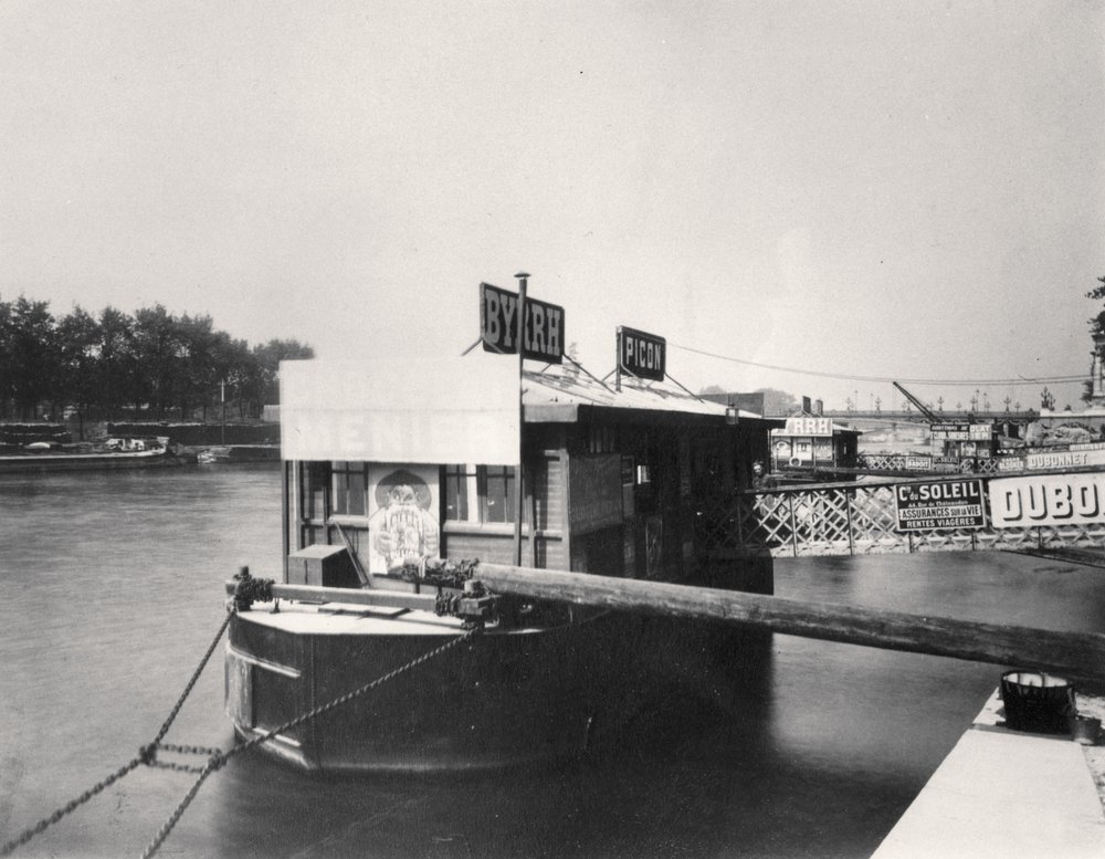 Båt på Seinen av Eugène Atget