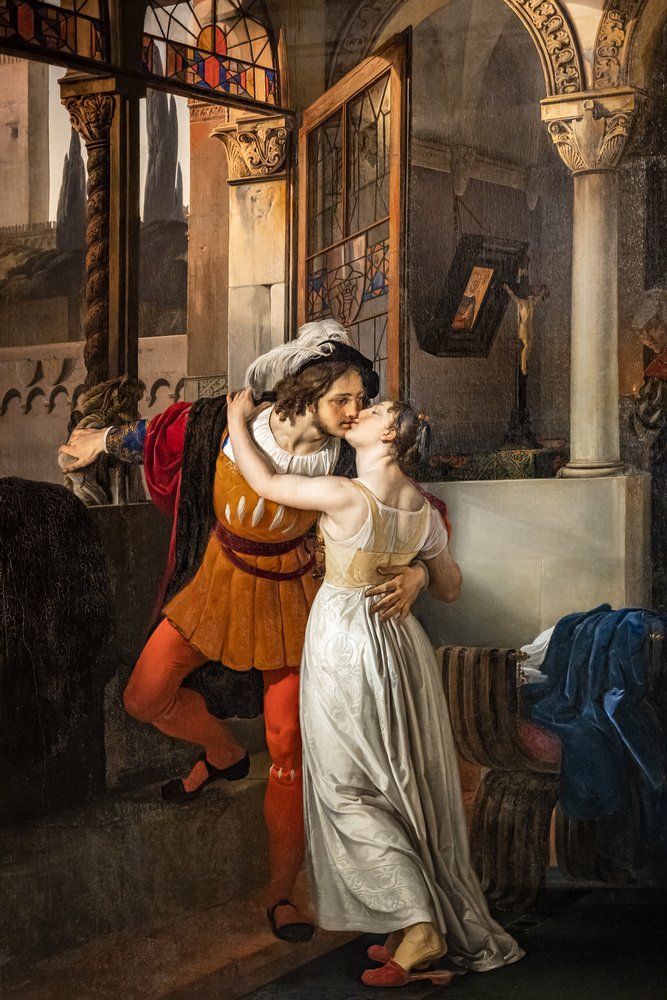 Romeos siste kyss til Julie av Francesco Hayez
