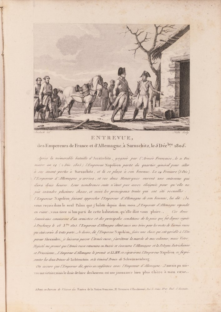 Møtet mellom sjefene for de franske og tyske styrkene i Schitz, 5. desember 1805 av French School