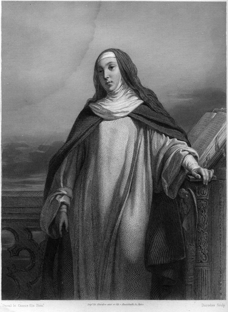Den hellige Jeanne av Chantal (1572-1641), i "De hellige kvinner" av French School