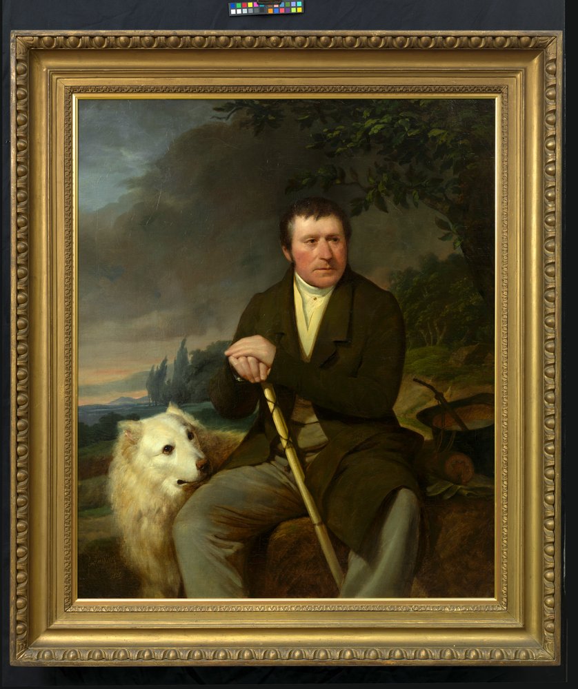 Friedrich Ludwig Müller, grossist og grunnlegger av fattighuset i Döbling av Friedrich von Amerling