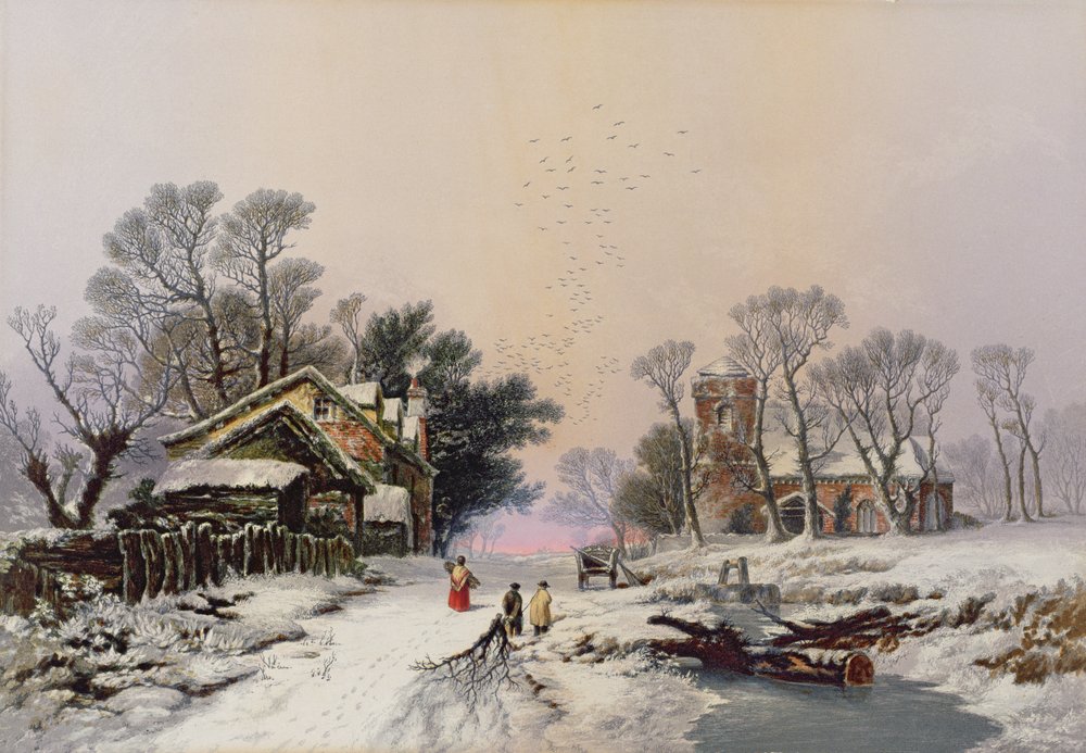 Vinter (trykk) (se også 46506) av George Baxter
