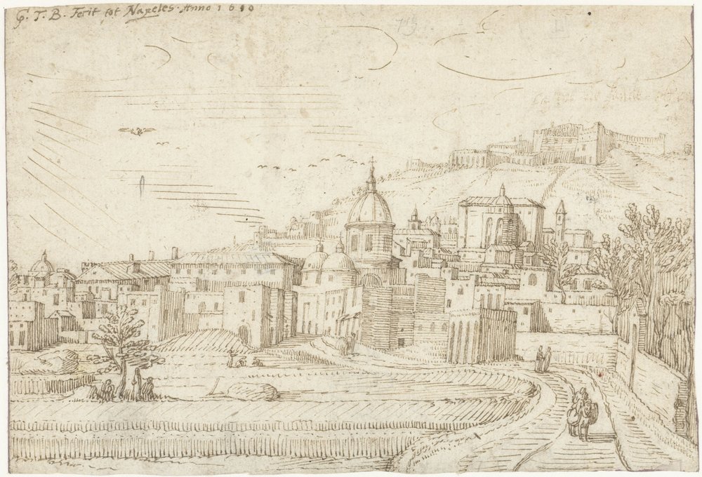 Utsikt over Napoli og Vomero av Gerard ter Borch