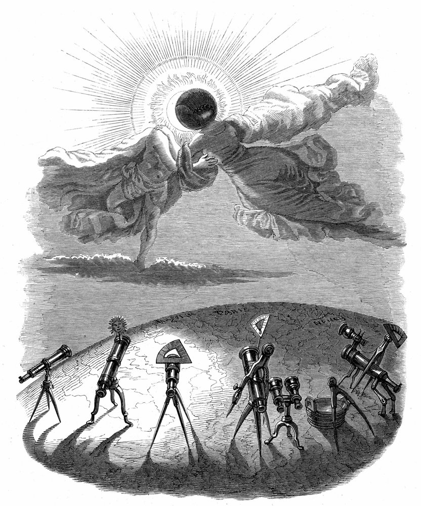 Illustrasjon til romanen #39;Un Autre Monde#39; av Henri Fournier av Grandville (1803-47)