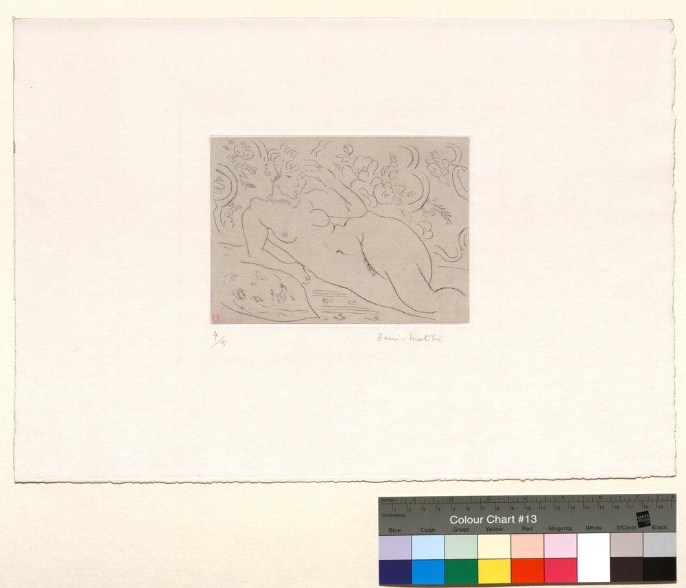 Akt, blomstrende interiør av Henri Matisse