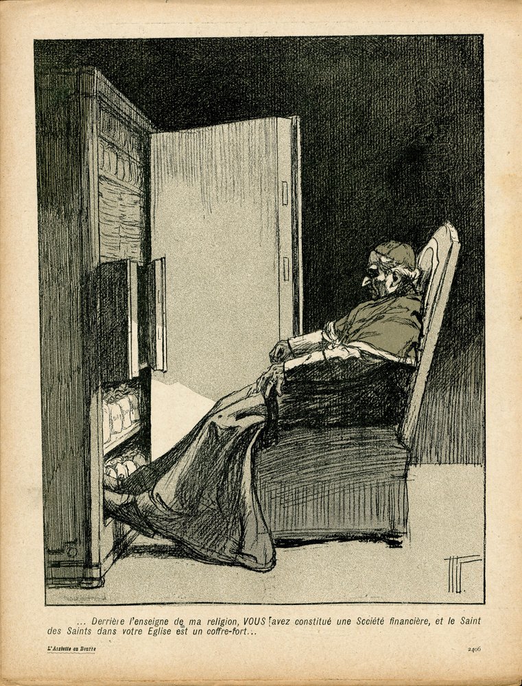 L'Plate au beurre, nummer 143, satirisk i B&W av Hermann Vogel