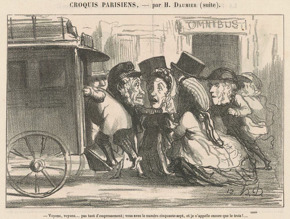 La oss se... ikke så ivrig... av Honoré Daumier
