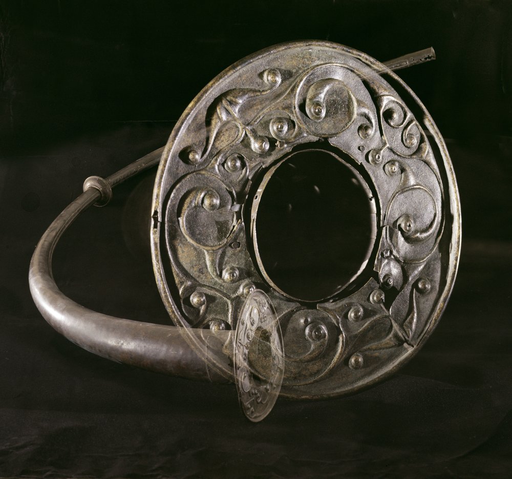 Trompet, fra Loughnashade, County Armagh (bronse) av Iron Age