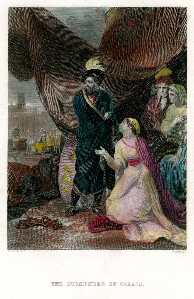 Overgivelsen av Calais, 1800-tallet av J. C. Armytage