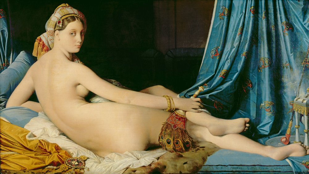 Den store odalisken av Jean Auguste Dominique Ingres