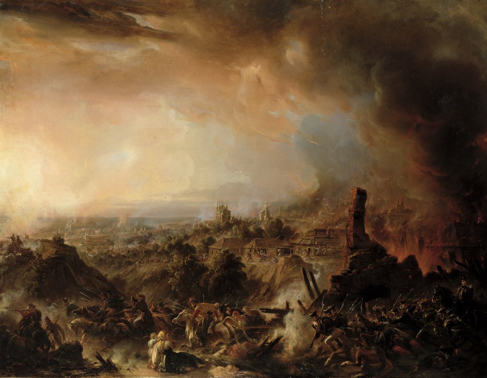 Brannen i Moskva i 1812, 1854 av Jean Charles Langlois