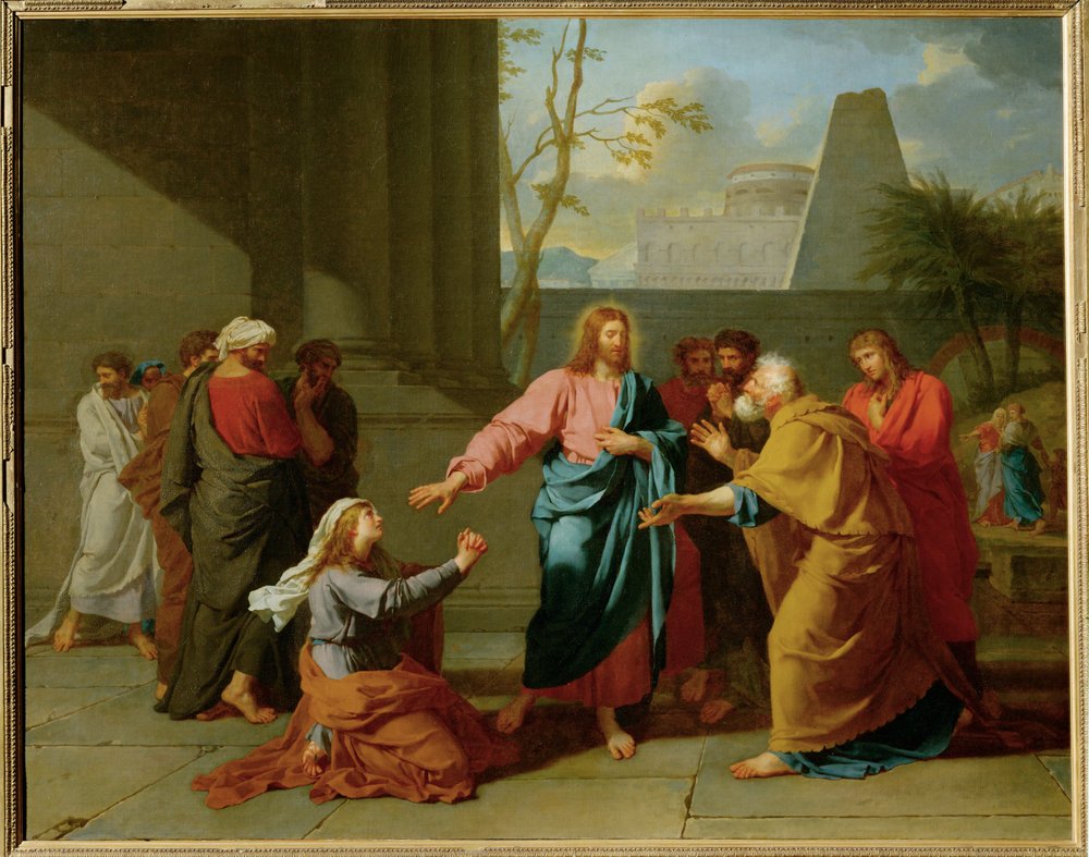Kristus og den kanaaneiske kvinnen av Jean-Germain Drouais
