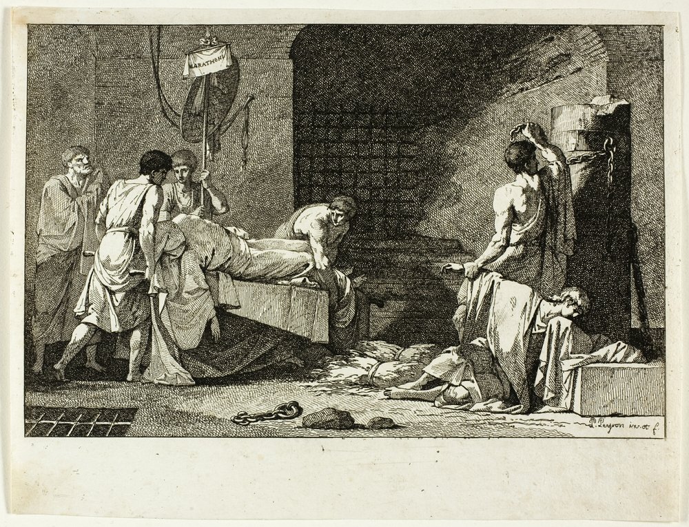 Andakt av Cimon eller begravelse av Miltiade av Jean-François Pierre Peyron