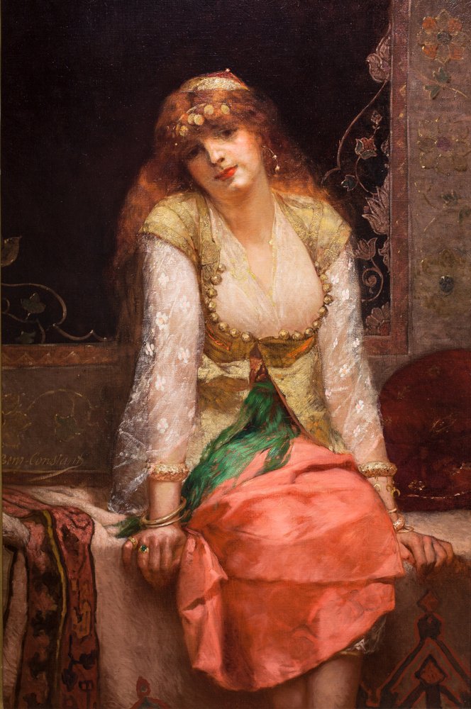Orientalsk skjønnhet, før eller rundt 1880 (olje på lerret) av Jean Joseph Benjamin Constant
