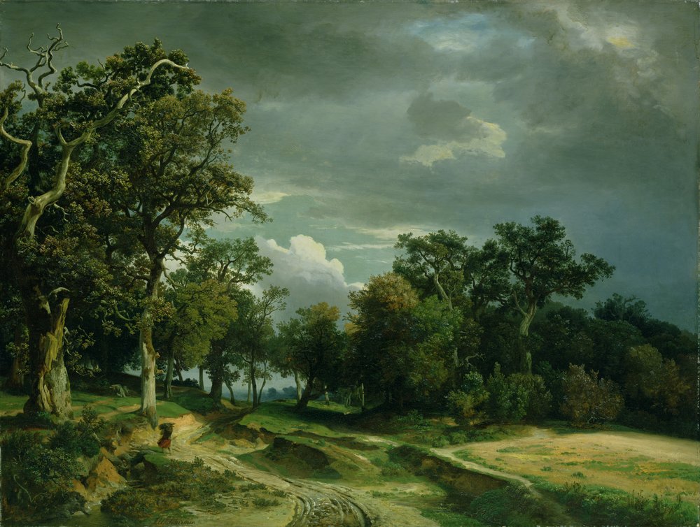 Stien ved skogkanten, ca. 1851 av Johann Wilhelm Schirmer