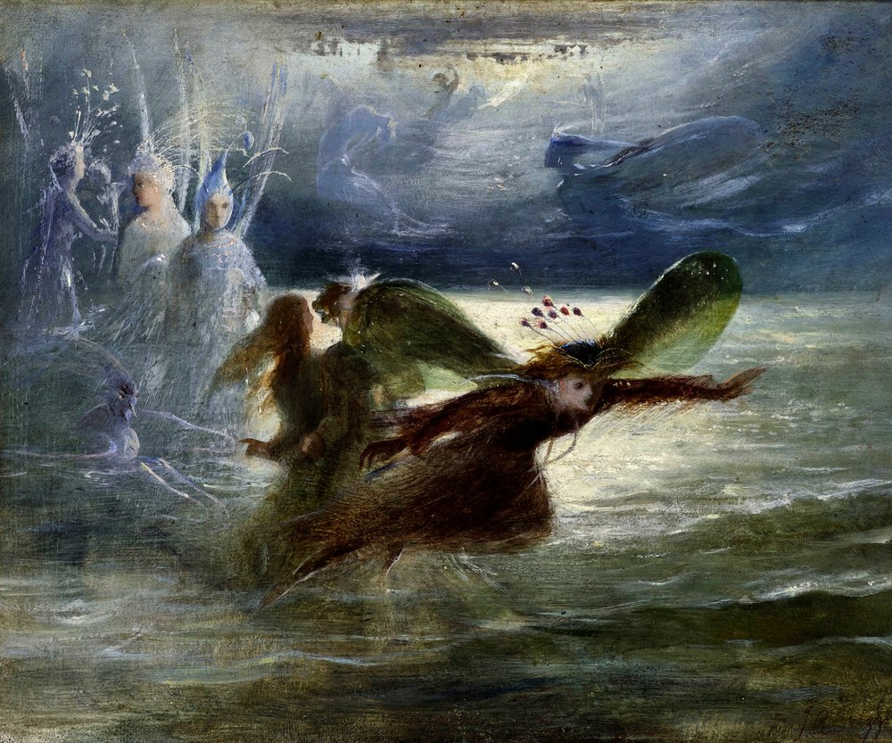 Havets ånder, ca. 1870 av John Anster Fitzgerald