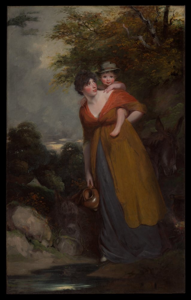 Fru Richard Brinsley Sheridan (Hester Jane Ogle, 1775/76-1817) og hennes sønn (Charles Brinsley Sheridan, 1796-1843) av John Hoppner