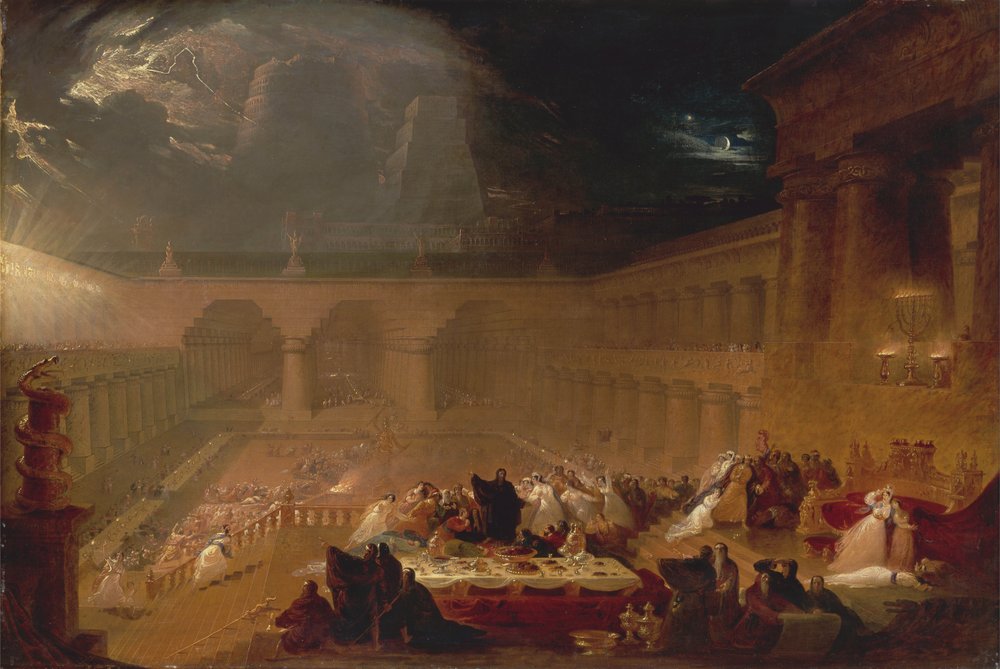 Belsasars fest, 1820 av John Martin