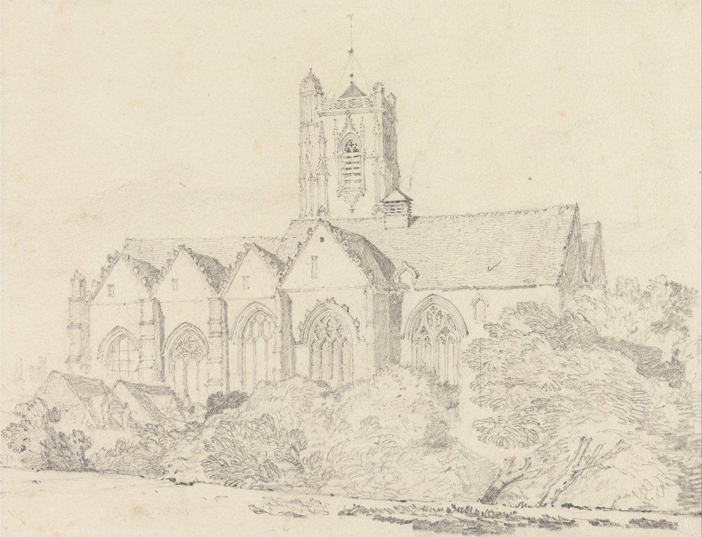 St. Johannes-kirken, Péronne (Somme) av John Sell Cotman