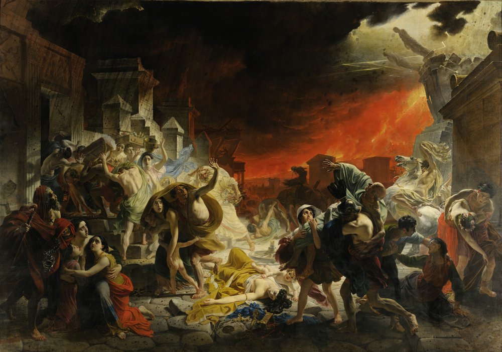 Pompeiis siste dag av Karl Pavlovich Bryullov