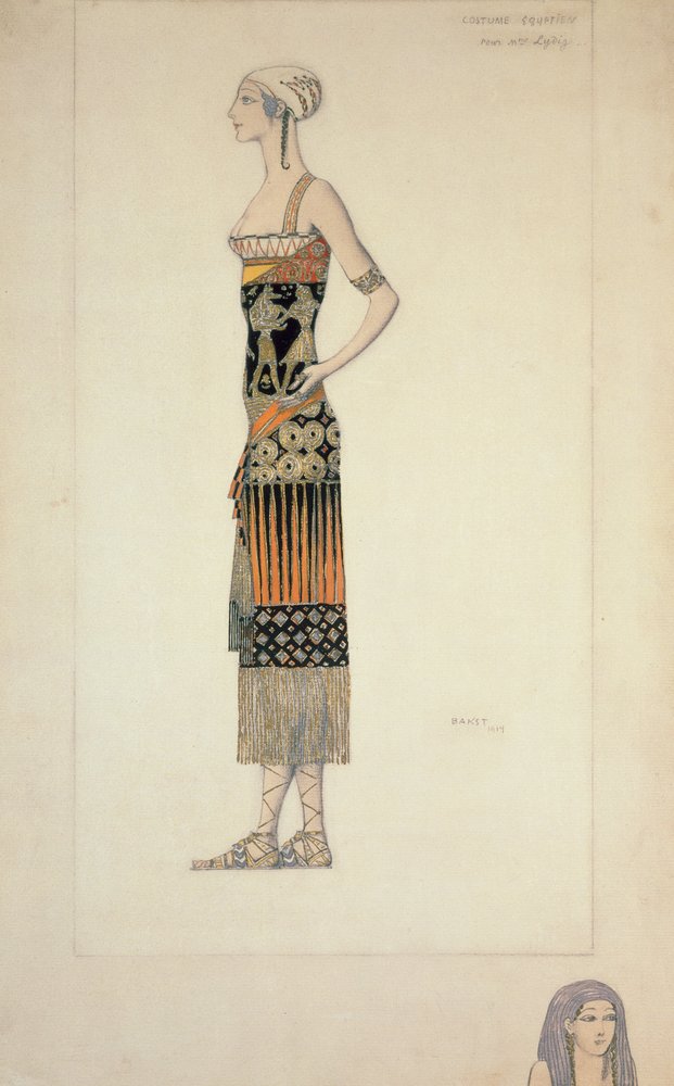 Egyptisk kostyme av Leon Bakst