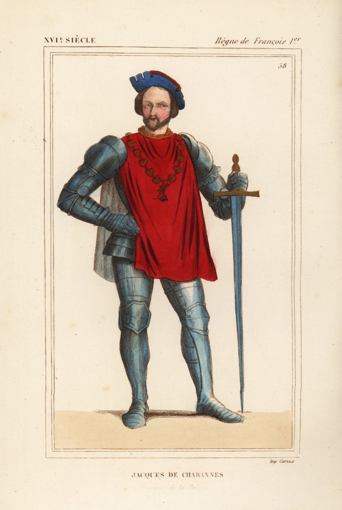 Jacques de Chabannes, Lord of La Palice, fransk militæroffiser av Leopold Massard