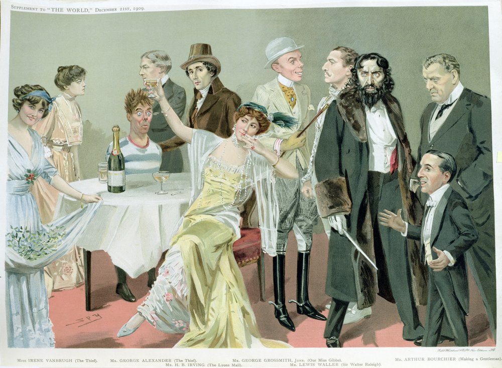Hans Majestets tjenere, en «Spy»-karikatur fra bilaget til «The World», 21. desember 1909 av Leslie Matthew Ward
