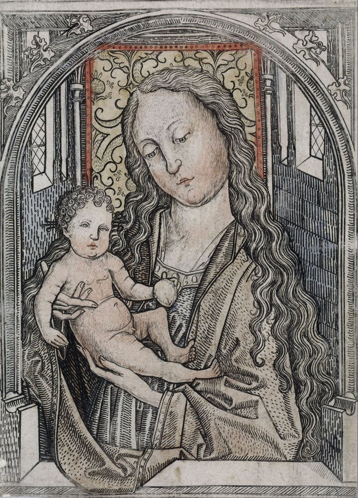 Madonna og Child av Master E.S.