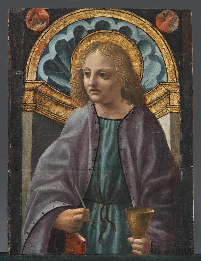 Evangelisten Johannes av Master of the Pala Sforzesca