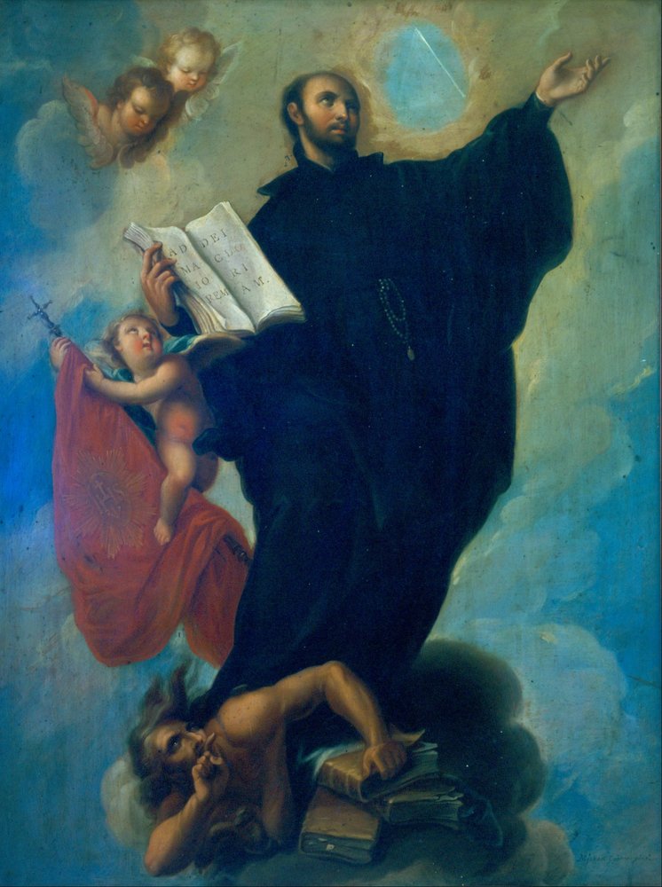 Den hellige Ignatius av Loyola av Miguel Cabrera