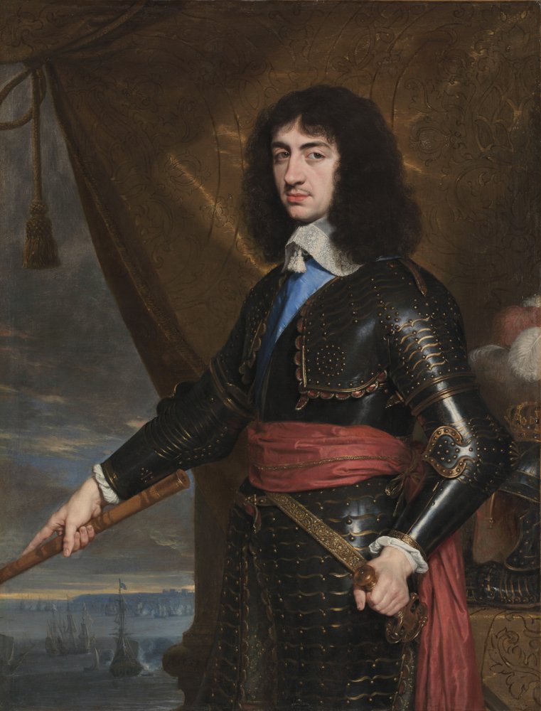 Portrett av kong Karl II av England, 1653 av Philippe de Champaigne