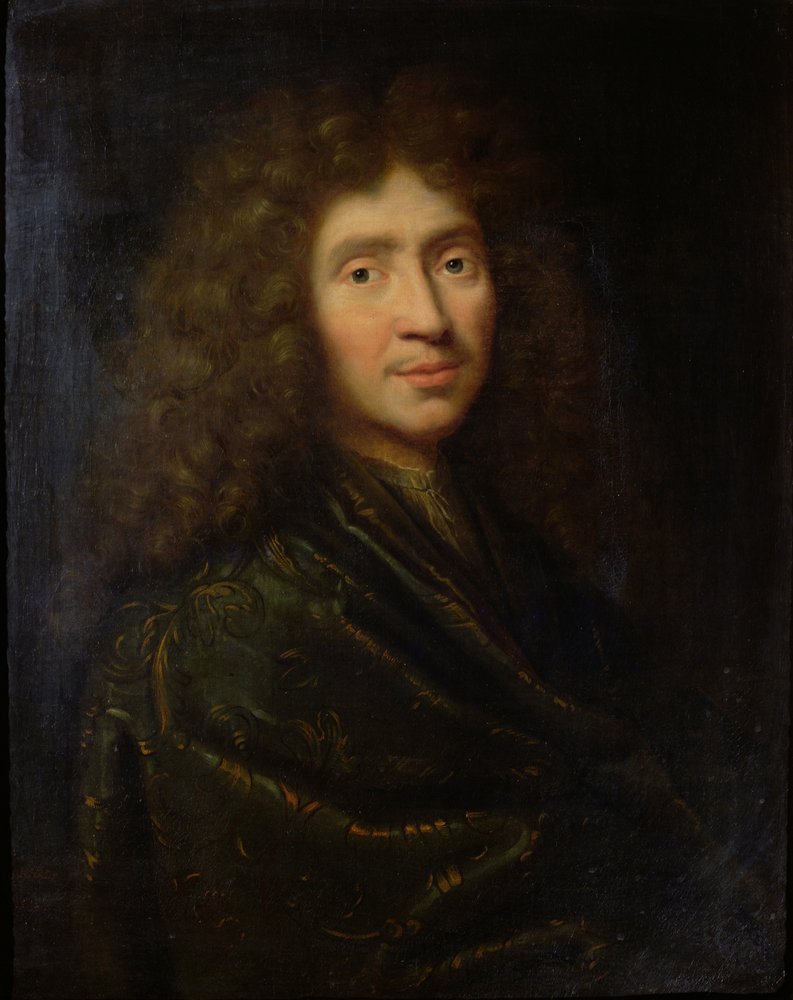 Portrett av Molière (1622-73) av Pierre Mignard