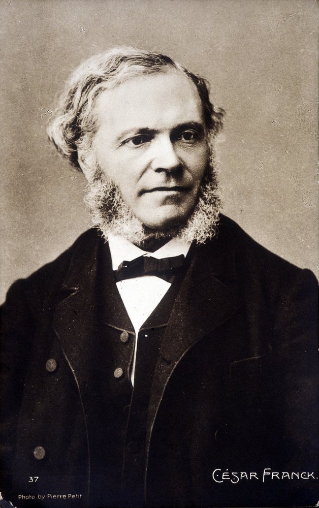 Portrett av César Franck, fransk komponist og organist av belgisk opprinnelse (1822-1890). av Pierre Petit