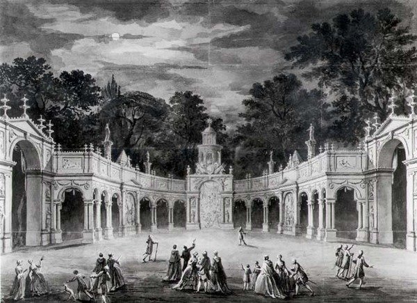 Illuminasjonene ved Buckingham House for å feire Georg IIIs fødselsdag av Robert Adam