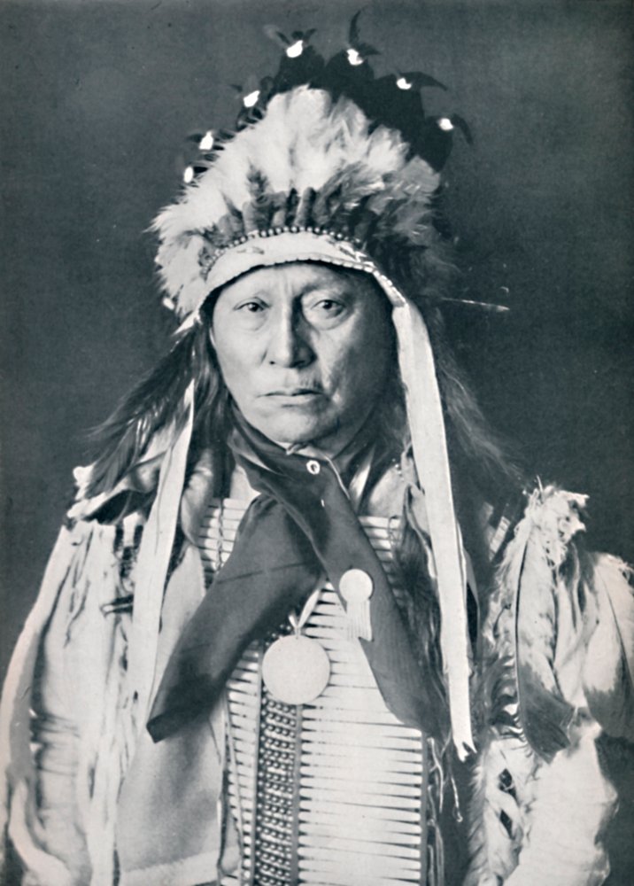 En siouxhøvding med krigsmaling, 1912 av Robert Wilson Shufeldt